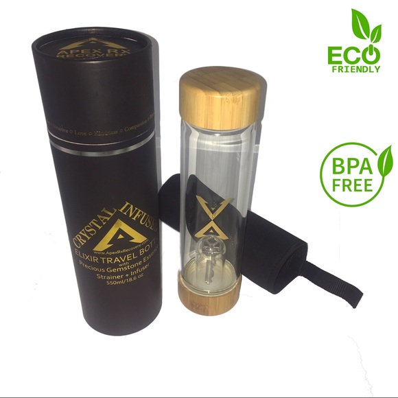 Gemstone crystal glass bottle infuser filter - Picture 4 of 4